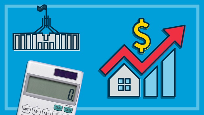 illustration_of_parliament_house_and_cost_of_living_icon_with_calculator